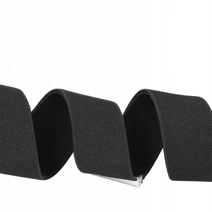 SZELKI do spodni MĘSKIE szerokie podwójne eleganckie czarne MOCNE