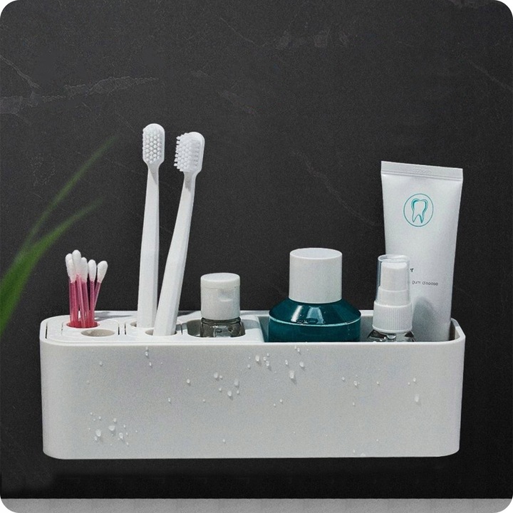 Uchwyt na szczoteczki do zębów Wieszak Organizer łazienkowy Kubek Pojemnik