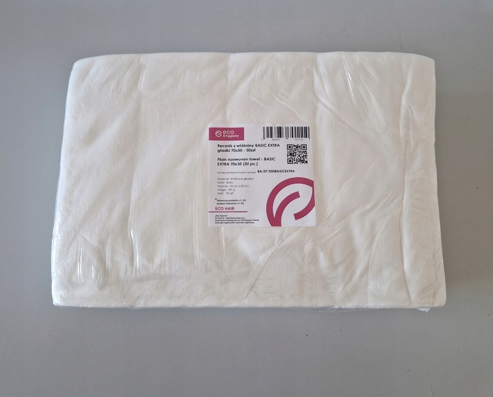 Jednorazowy ręcznik fryzjerski GŁADKI 70x50 50 szt