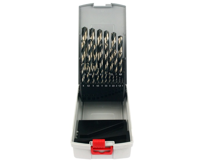 ZESTAW 25 wierteł do stali, metalu, tworzyw i drewna BOSCH HSS