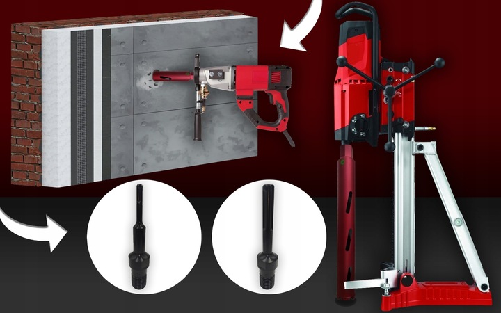 PRZEJŚCIÓWKA SDS PLUS NA 1.1/4 DO OTWORNIC KORONKOWYCH