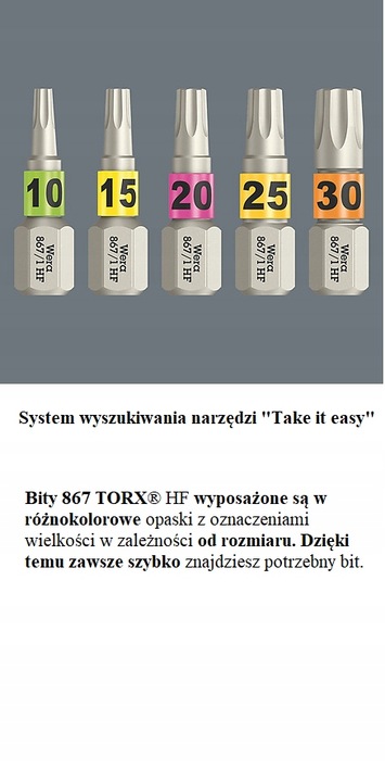 ZESTAW BIT-BOX 20 TX HF, TX 25MM 20 SZTUK WERA