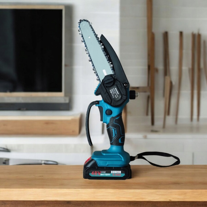Piła AKUMULATOROWA Łańcuchowa Pilarka Do GAŁĘZI z 2 AKU 8 CALI