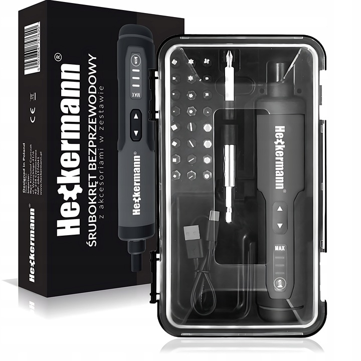 WKRĘTAK ELEKTRYCZNY ŚRUBOKRĘT AKUMULATOROWY WKRĘTARKA RĘCZNA 25 BIT