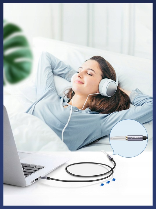 UGREEN Przewód Kabel Przedłużacz Audio Aux Minijack Do Mini Jack 3.5mm