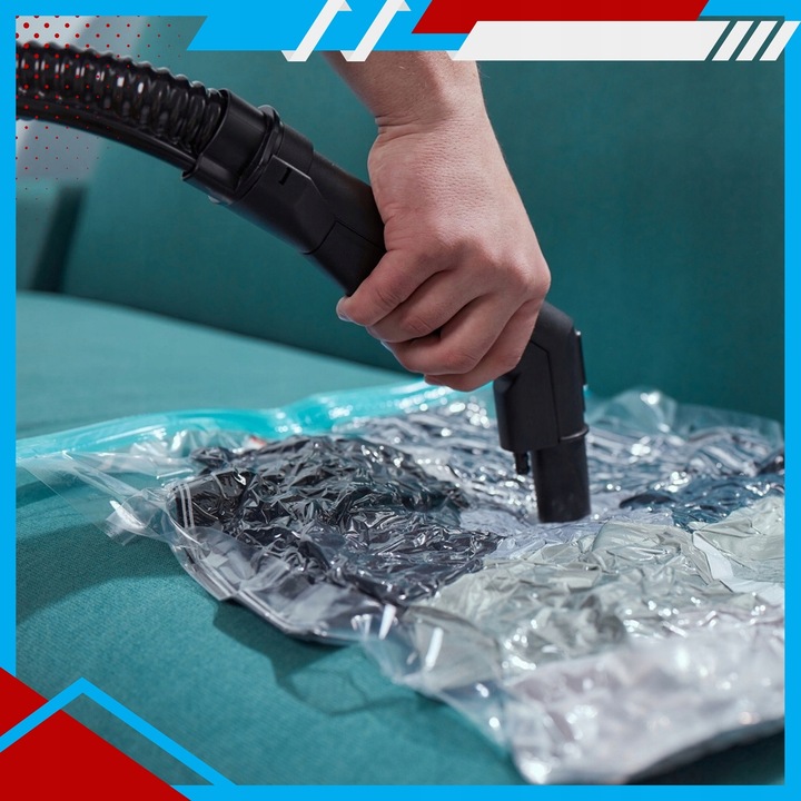 WORKI PRÓŻNIOWE Na Ubrania Pościel Torby, ZESTAW 12 SZTUK , 4 ROZMIARY