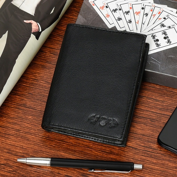 Zestaw męski skórzany portfel pasek duży Beltimore