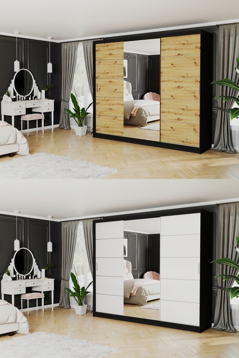 Szafa przesuwna Norvio I 250 cm z lustrem