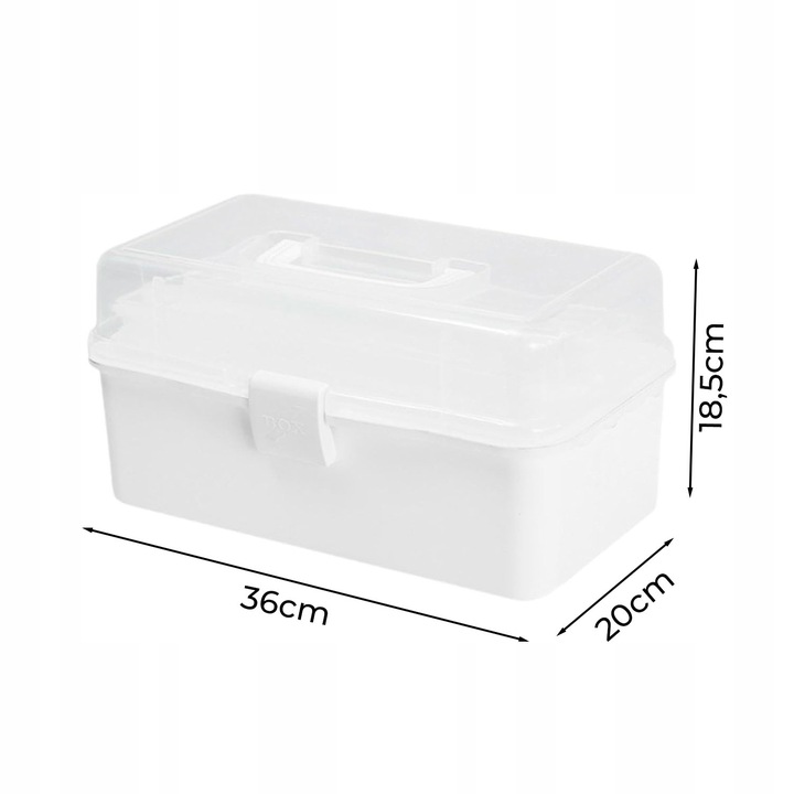 ORGANIZER POJEMNIK NA LEKI TABLETKI DUŻA ROZKŁADANA APTECZKA XXL PUDEŁKO