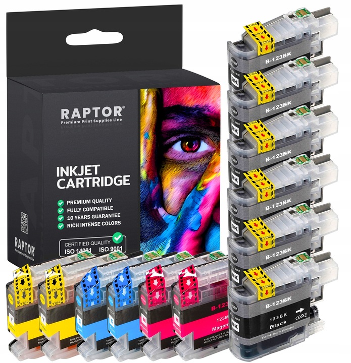 12x TUSZ DO BROTHER DCP-J152W DCP-J132W DCP-J552DW LC123 XL