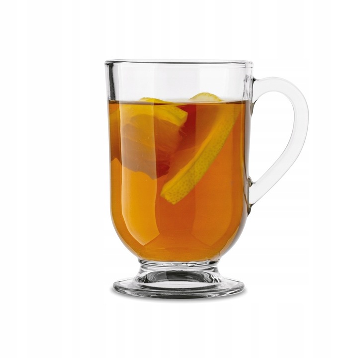 KUBEK do KAWY SZKLANKI z Uchem WYSOKIE Szklane Tadar Latte Mocha 6x300 ml