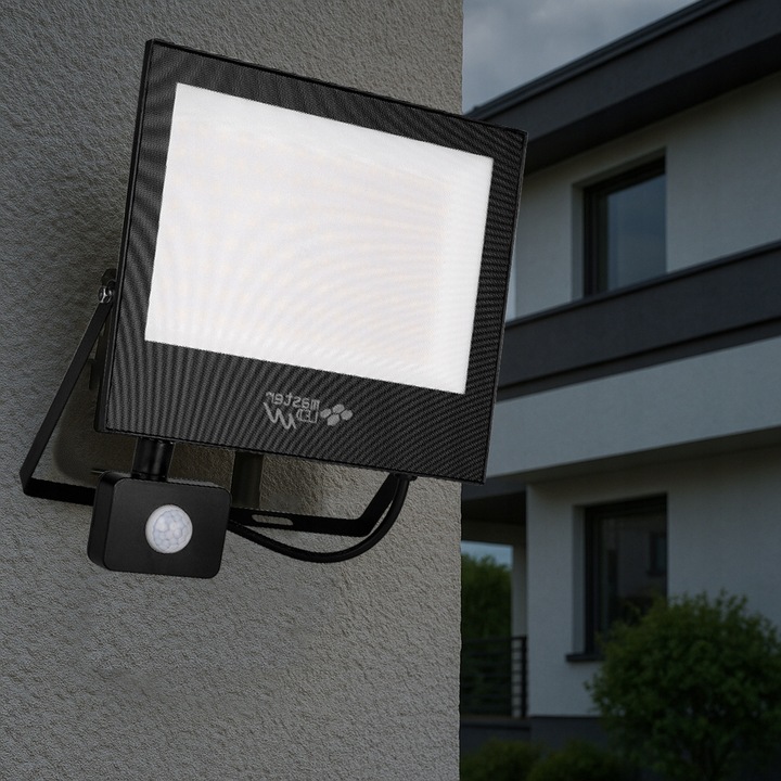 HALOGEN LED z czujnikiem ruchu naświetlacz lampa 100W 4500K ZEWNĘTRZNY