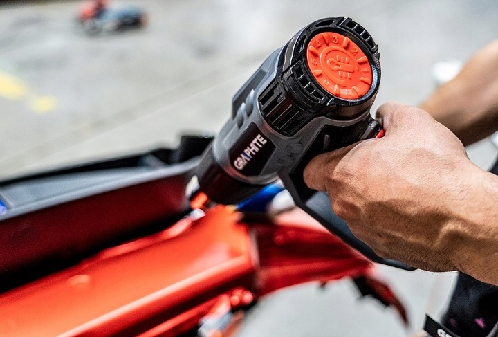 GRAPHITE OPALARKA 2000W 3 ZARKESY TEMPERATUR 550°C KABEL 3M WALIZKA