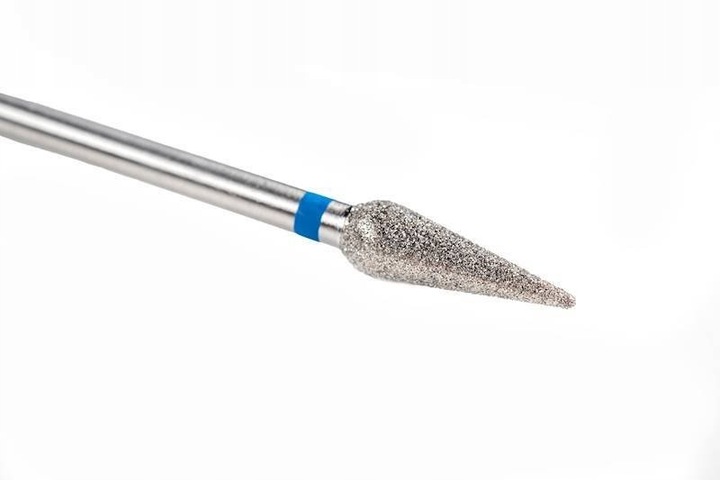 FREZ DIAMENTOWY ŚREDNI GRUSZKA SZPIC OSTRA STOŻEK 4/12 mm DO SKÓREK 10 szt.