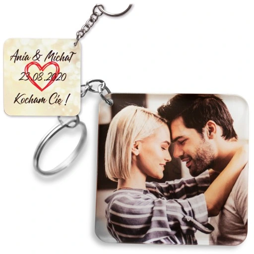 Breloczek do Kluczy Twoje Zdjęcie Zawieszka Imię