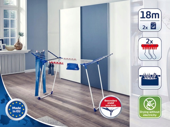 SUSZARKA NA PRANIE UBRANIA BIELIZNĘ LEIFHEIT 180 SOLODNA NIEMIECKA JAKOŚĆ