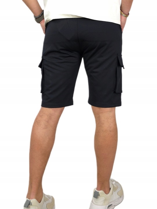 KRÓTKIE SPODENKI męskie DRESOWE bojówki z KIESZENIAMI dresy szorty - r. XL