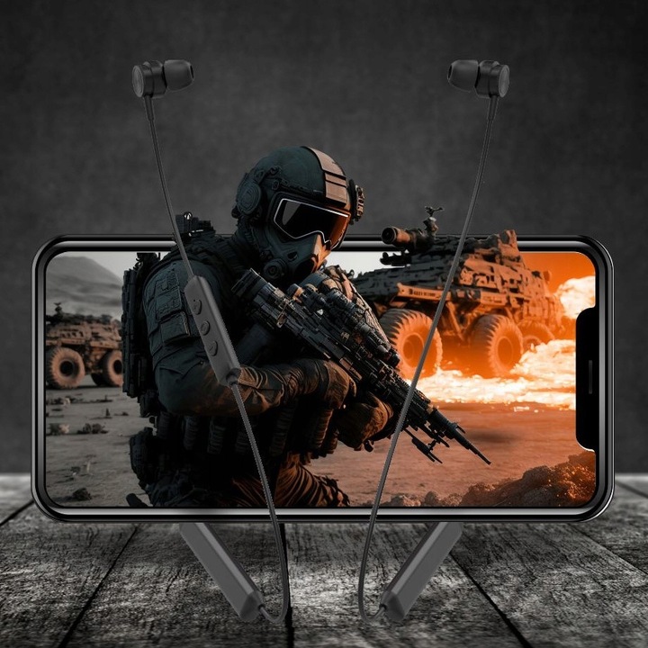 SŁUCHAWKI BEZPRZEWODOWE DOUSZNE BLUETOOTH Z MIKROFONEM MANTA OLYMPIC