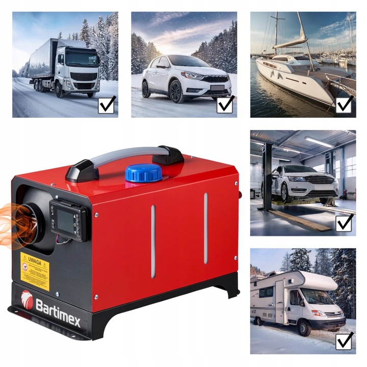Webasto Nagrzewnica Olejowa 8kW Ogrzewanie Postojowe Webasto Dmuchawa