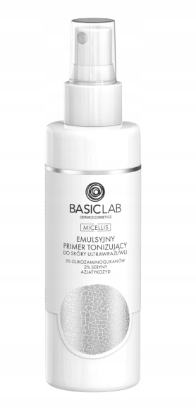 BasicLab emulsyjny primer tonizujący do skóry ultrawrażliwej 150 ml