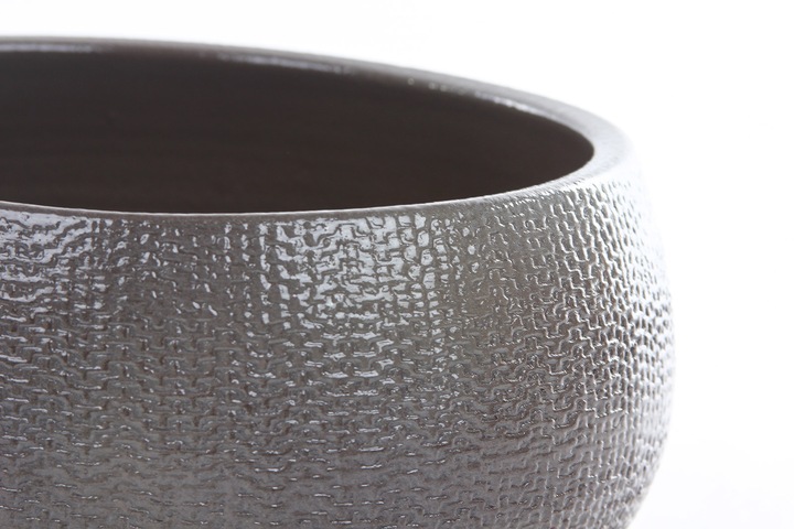 brązowa ceramiczna doniczka na drzewko BONSAI misa PORTO B. 27/13 do bonzai