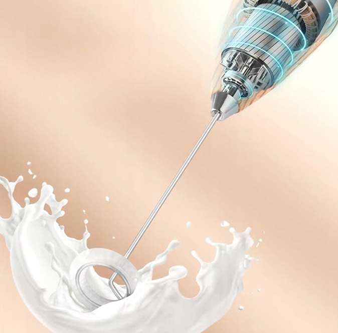 SPIENIACZ DO MLEKA KAWY ELEKTRYCZNY BEZPRZEWODOWY RĘCZNY UBIJAK