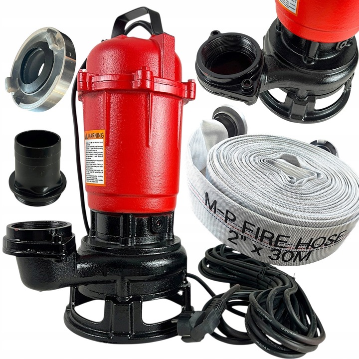 POMPA DO WODY BRUDNEJ CZYSTEJ SZAMBA Z ROZDRABNIACZEM ŻELIWNA 3300W