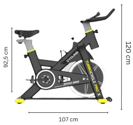 ROWER STACJONARNY TRENINGOWY ROWEREK SPINNINGOWY CYCLE PRO X LCD 200 KG