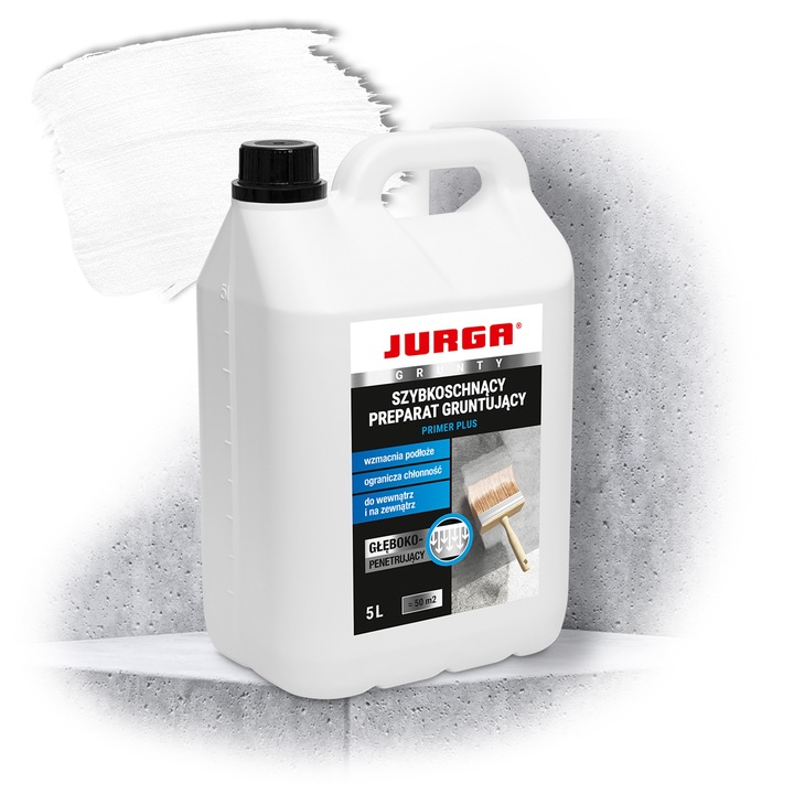 Szybkoschnący Grunt GŁĘBOKO penetrujący do ŚCIAN ELEWACJI PRIMER PLUS 5L