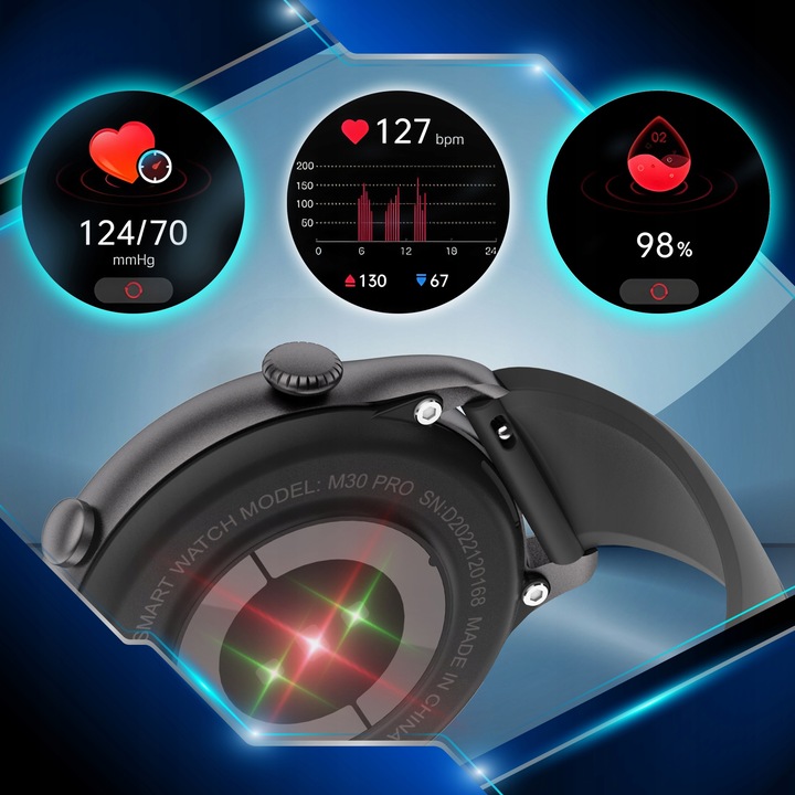 Smartwatch Zegarek Męski 2 gen Polskie Menu Połączenia Sport Smart Watch