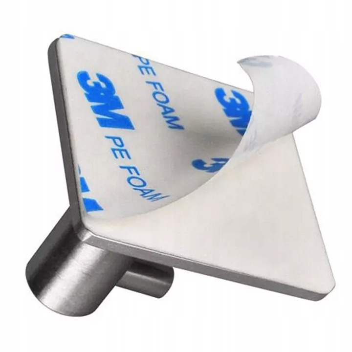 UCHWYT WIESZAK NA RĘCZNIK ŚCIERECZKĘ BEZ WIERCENIA TAŚMA SREBRNY 4