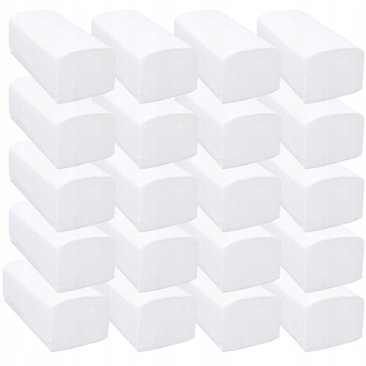 Ręczniki papierowe ZZ V białe celuloza 100% do podajnika 4000 sztuk