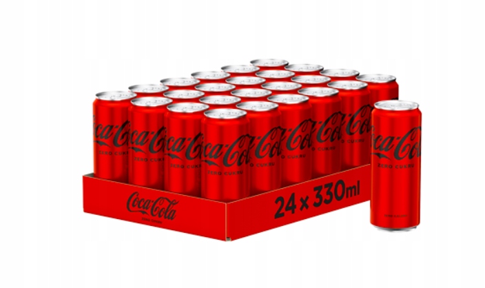 Coca-Cola zero Napój gazowany 24 x 330 ml puszka