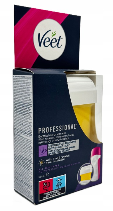 VEET Wkład ROLL-ON z woskiem Do depilacji wszystkie typy skóry 50 ml