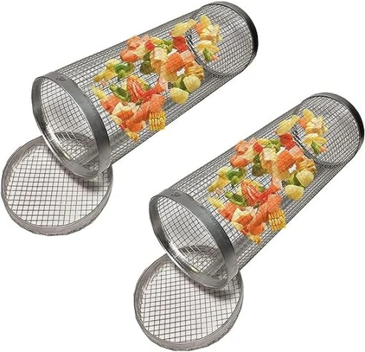 KOSZ DO GRILLOWANIA WARZYW GRILL 30CM ZESTAW 2 SZT