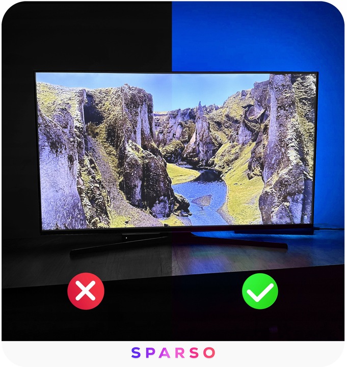 TAŚMA LED RGB 4M USB LEDY DO TV Podświetlenie Telewizora NA PILOTA