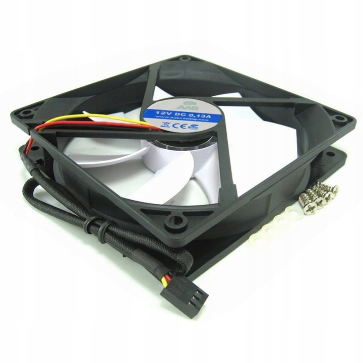 AABCOOLING SUPER SILENT FAN 12cm CICHY WENTYLATOR DO PC WIATRAK 120mm 13dB