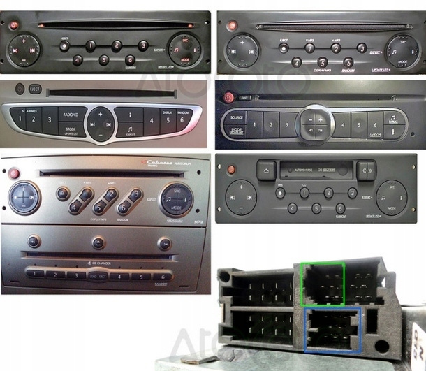 dla Renault MODUŁ BLUETOOTH AUX DO RADIA UPDATE LIST