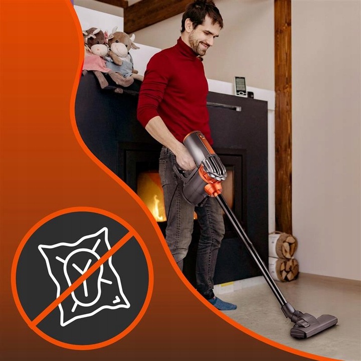 ODKURZACZ PIONOWY RĘCZNY CYKLONOWY BEZWORKOWY MOCNY 650W 5W1 PORĘCZNY