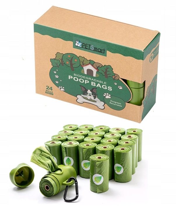 WORECZKI Na Psie Odchody BIODEGRADOWALNE Worki na Kupy BIO + ETUI 360 sztuk
