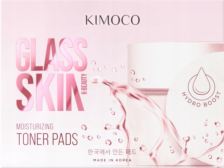 KIMOCO Glass Skin Płatki do twarzy nawilżające PADS 60 SZT