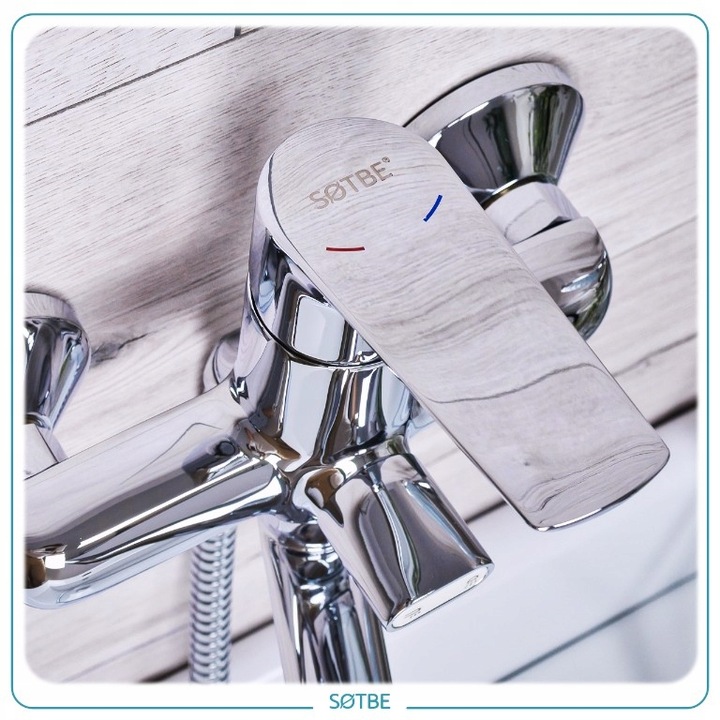 Bateria wannowa ścienna z ruchomą wylewką Kran do wanny z prysznicem SOTBE