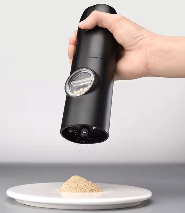ELEKTRYCZNY MŁYNEK DO PIEPRZU SOLI PRZYPRAW AKUMULATOROWY ŁADOWANIE