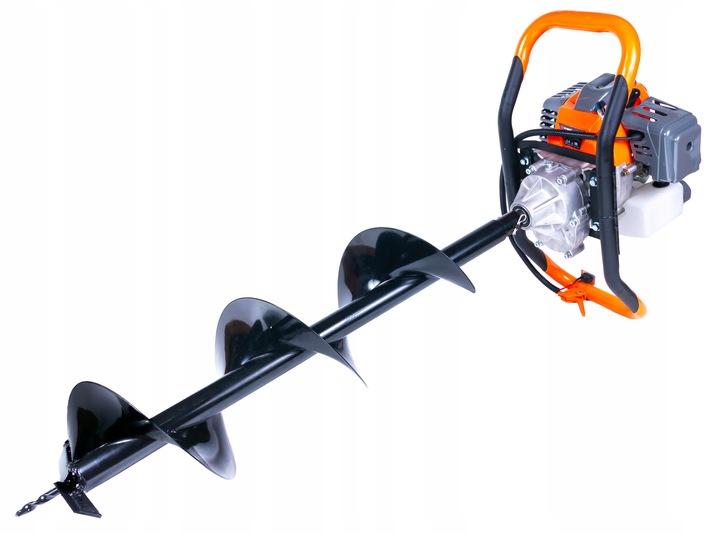 ŚWIDER DO ZIEMI WIERTNICA SPALINOWA GLEBY ZESTAW WIERTŁA 10/20/30 CM + OLEJ