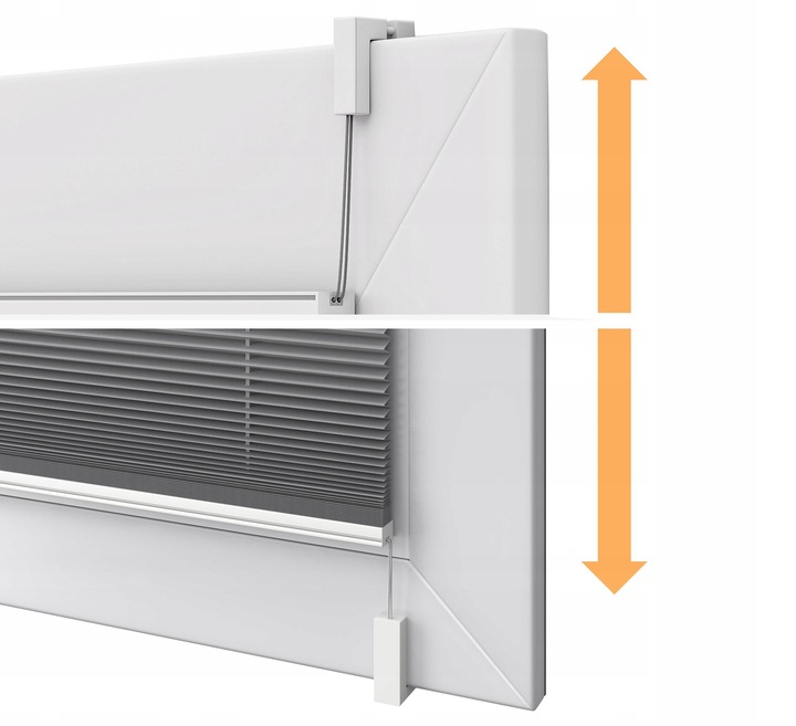 Roleta plisowana ZACIEMNIAJĄCA termo - na Haczykach PLISA 42 x 150 cm