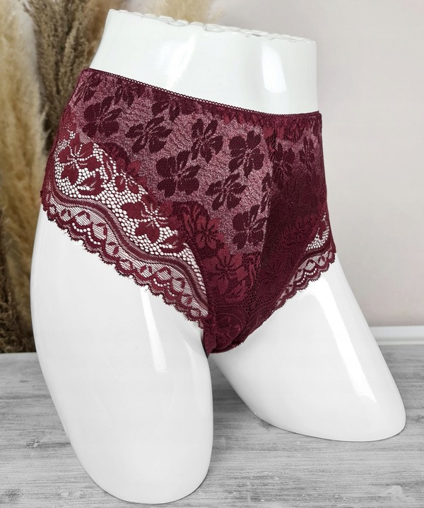 3x MAJTKI KORONKOWE Figi Bawełniane JAKOŚĆ 4XL/5XL