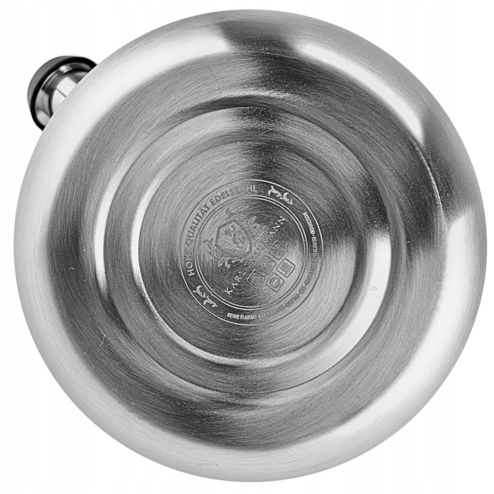 CZAJNIK na GAZ CZAJNIK SREBRNY 3L Z GWIZDKIEM POKRYWĄ RĄCZKA STAL