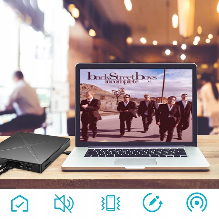 NAPĘD CD DVD +/-RW ZEWNĘTRZNY USB 3.0 NAGRYWARKA CD PRZENOŚNY ODTWARZACZ