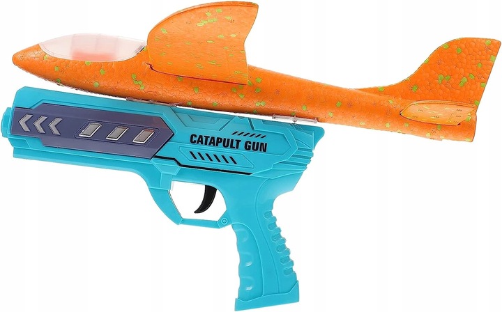 PISTOLET WYRZUTNIA SAMOLOTÓW ZE ŚWIATŁEM RZUTKA samolot LED