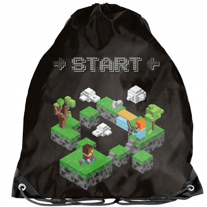 TORNISTER PLECAK SZKOLNY DO 1 KLASY DLA FANA GIER PIKSELE ZESTAW XXL